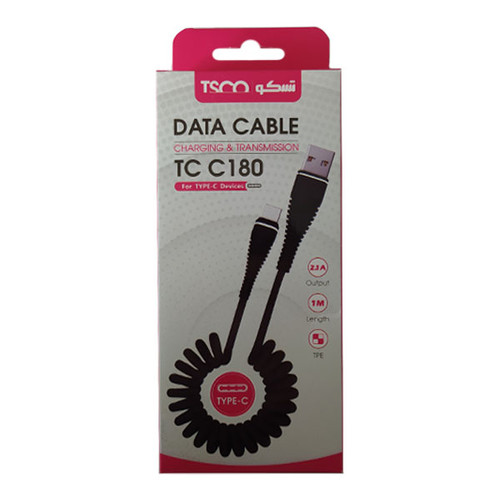 کابل USB به USB-C تسکو مدل TC C180 طول 1 متر